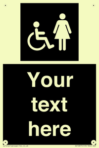 Custom information: black panel disabled and female